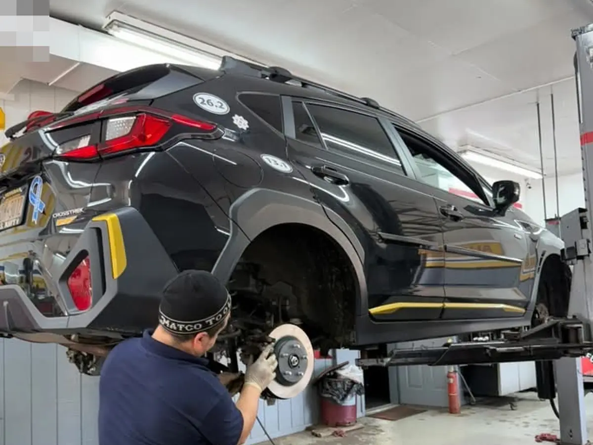 Cambio de frenos en un Subaru